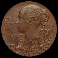 1897 Queen Victoria Official Diamond Jubilee Large Bronze Medal Reverse