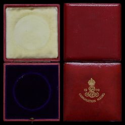 1902 Edward VII Coronation Official Bronze Medal Case