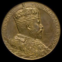1902 Edward VII Coronation Official Bronze Medal Obverse