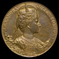 1902 Edward VII Coronation Official Bronze Medal Reverse