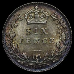 1903 Edward VII Silver Sixpence Reverse