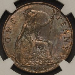 1914 George V Penny Reverse