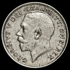 1916 George V Silver Sixpence Obverse