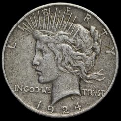 USA 1924 Silver Peace Dollar Obverse