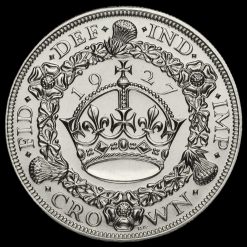 1927 George V Silver Proof Wreath Crown Reverse