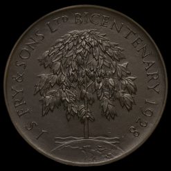 1928 Joseph Fry & Sons Ltd Bronze Bicentenary Medal Reverse