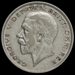 1930 George V Silver Half Crown Obverse
