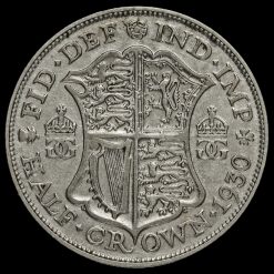 1930 George V Silver Half Crown Reverse