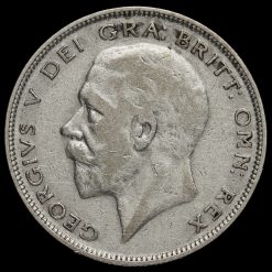 1930 George V Silver Half Crown Obverse