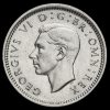 1944 George VI Silver Threepence Obverse