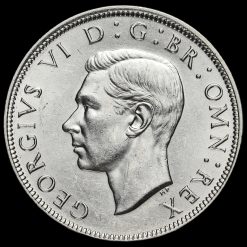 1944 George VI Silver Half Crown Obverse