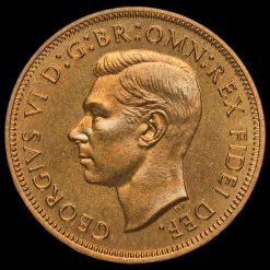 1950 George VI Bronze Proof Halfpenny Obverse