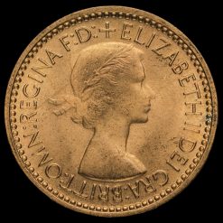1953 Elizabeth II Farthing Obverse