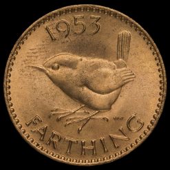 1953 Elizabeth II Farthing Reverse