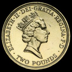 1995 Elizabeth II £2 Coin Obverse