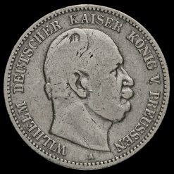 German States, Prussia 1876 A Wilhelm I Silver 2 Mark Obverse