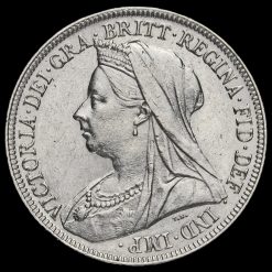 1893 Queen Victoria Veiled Head Silver Shilling Obverse