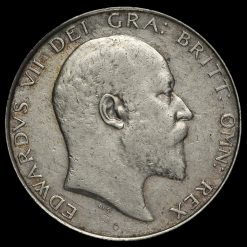 1907 Edward VII Silver Half Crown Obverse