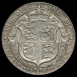 1907 Edward VII Silver Half Crown Reverse