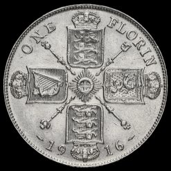 1916 George V Silver Florin Reverse