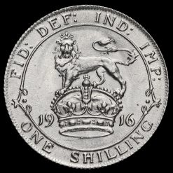 1916 George V Silver Shilling Reverse