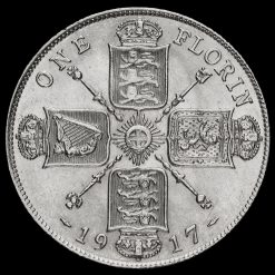 1917 George V Silver Florin Reverse