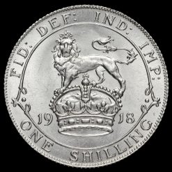 1918 George V Silver Shilling Reverse