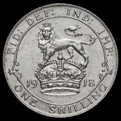 1918 George V Silver Shilling Reverse