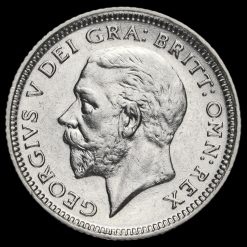 1927 George V Silver Sixpence Obverse