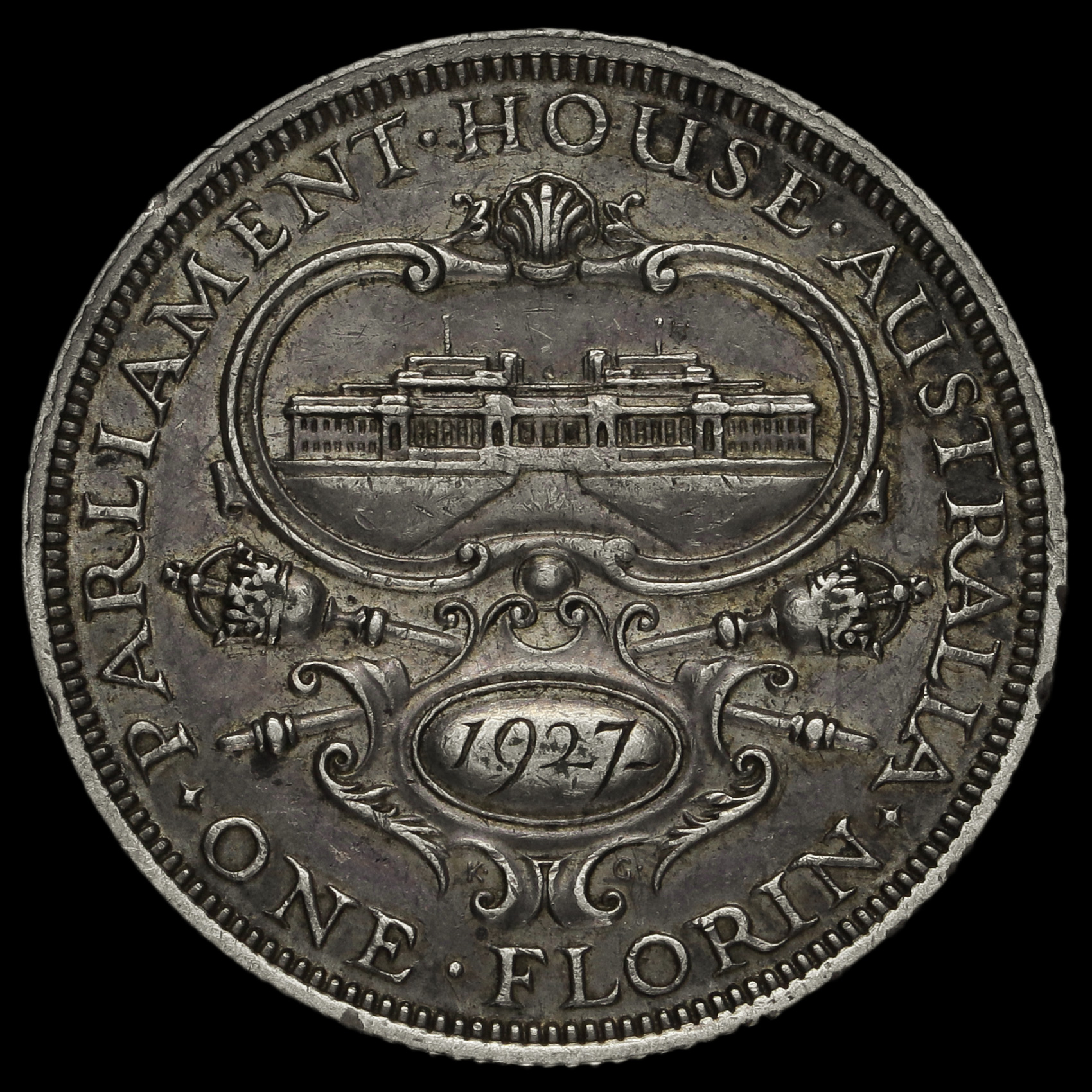 Australia 1927 V Parliament House Silver Florin