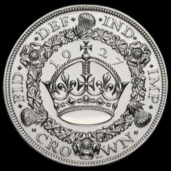 1927 George V Silver Proof Wreath Crown Reverse