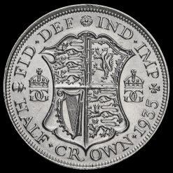 1935 George V Silver Half Crown Reverse