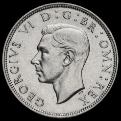 1943 George VI Silver Half Crown Obverse