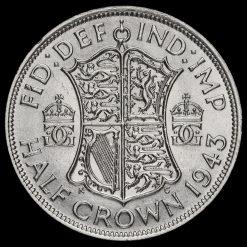 1943 George VI Silver Half Crown Reverse