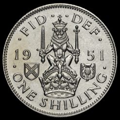 1951 George VI Proof Scottish Shilling Reverse