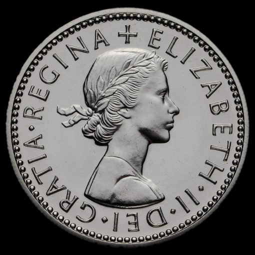 1970 Elizabeth II Proof English Shilling Obverse