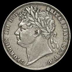 1823 George IV Milled Silver Half Crown Obverse