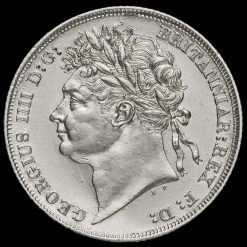 1824 George IV Milled Silver Shilling Obverse