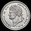 1825 George IV Milled Silver Maundy Twopence Obverse