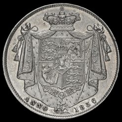 1836 William IV Milled Silver Half Crown Reverse