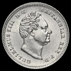 1837 William IV Milled Silver Fourpence / Groat Obverse