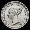 1843 Queen Victoria Young Head Silver Three-Halfpence Obverse