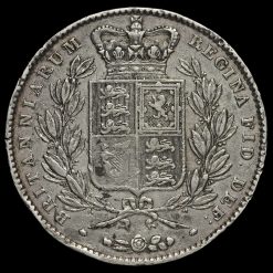 1845 Queen Victoria Young Head Silver Crown Reverse