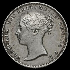 1848/6 Queen Victoria Silver Fourpence / Groat Obverse