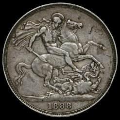 1888 Queen Victoria Jubilee Head Silver Crown Reverse