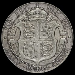 1904 Edward VII Silver Half Crown Reverse