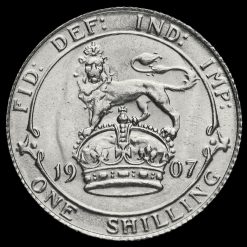 1907 Edward VII Silver Shilling Reverse