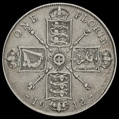 1912 George V Silver Florin Reverse