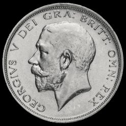 1917 George V Silver Half Crown Obverse