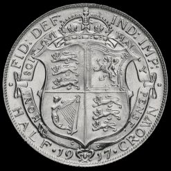 1917 George V Silver Half Crown Reverse